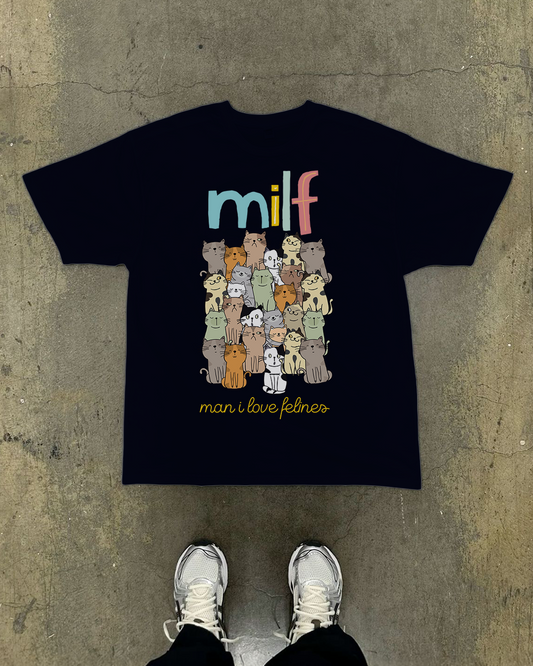 Man I Love Felines Oversized T-Shirt